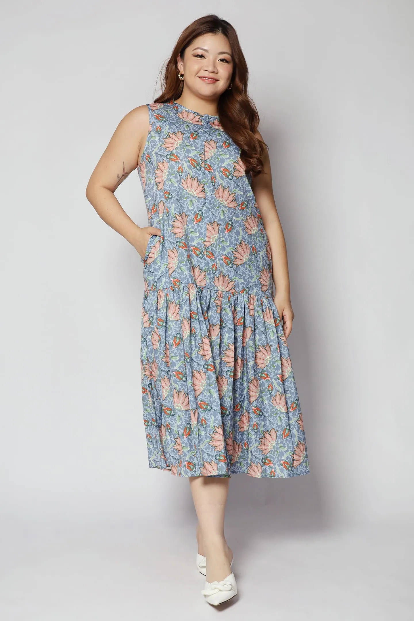 Romy Dress in Fan Floral