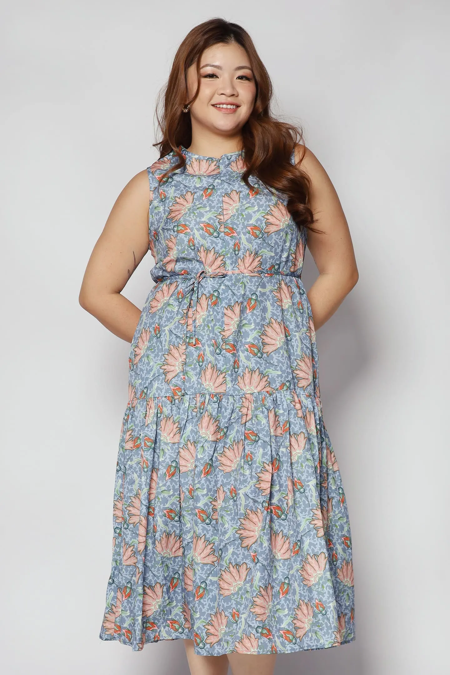 Romy Dress in Fan Floral