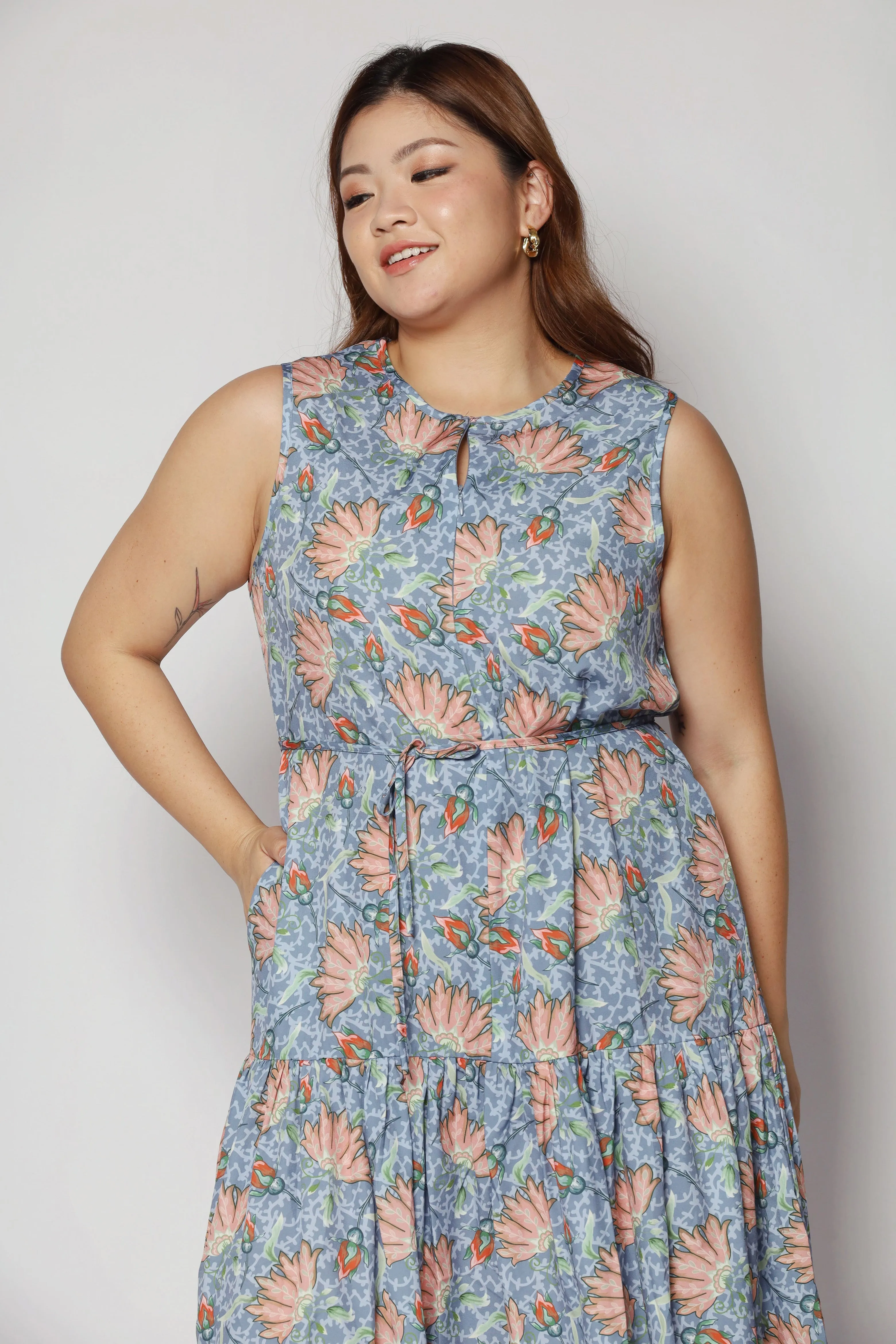 Romy Dress in Fan Floral