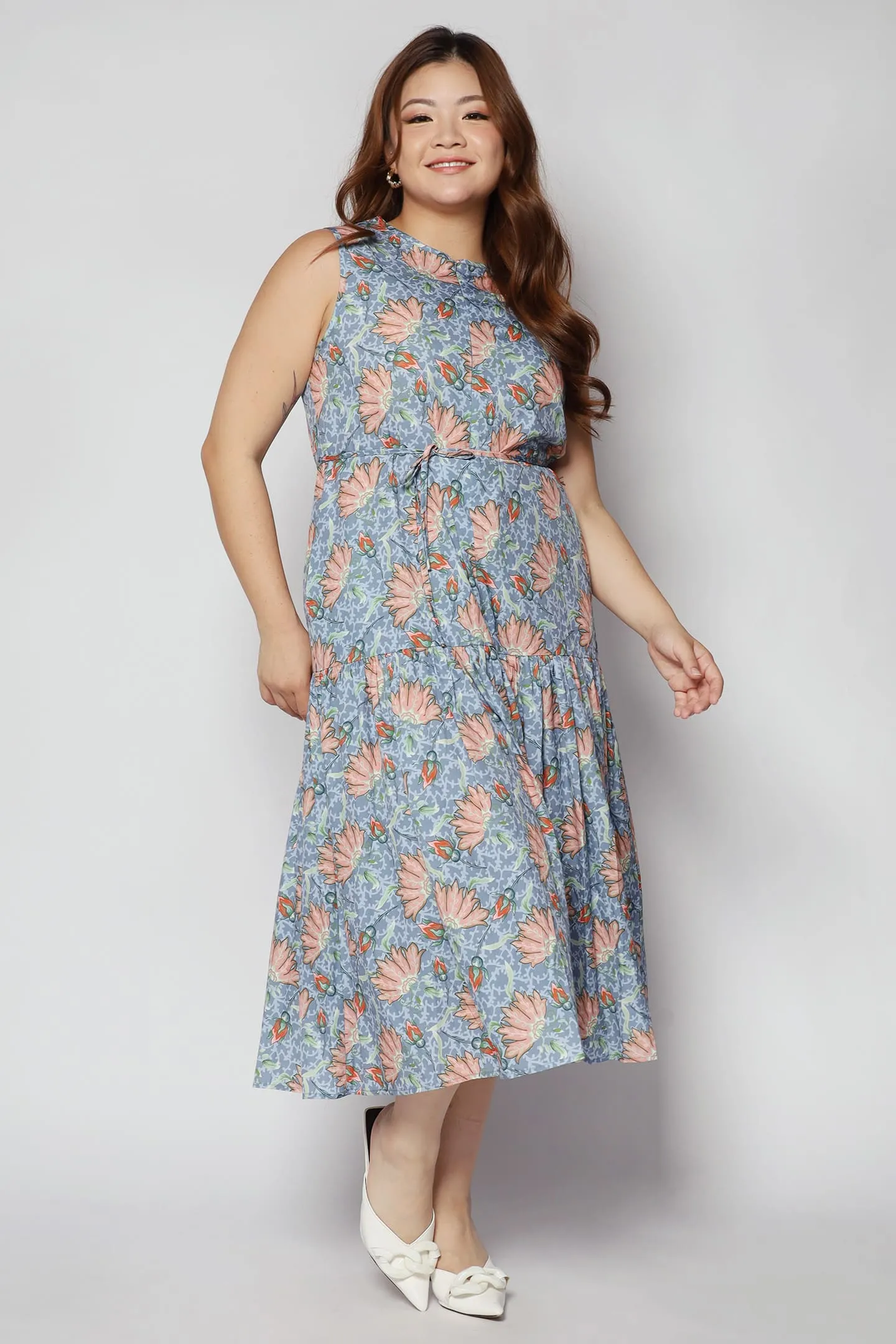 Romy Dress in Fan Floral