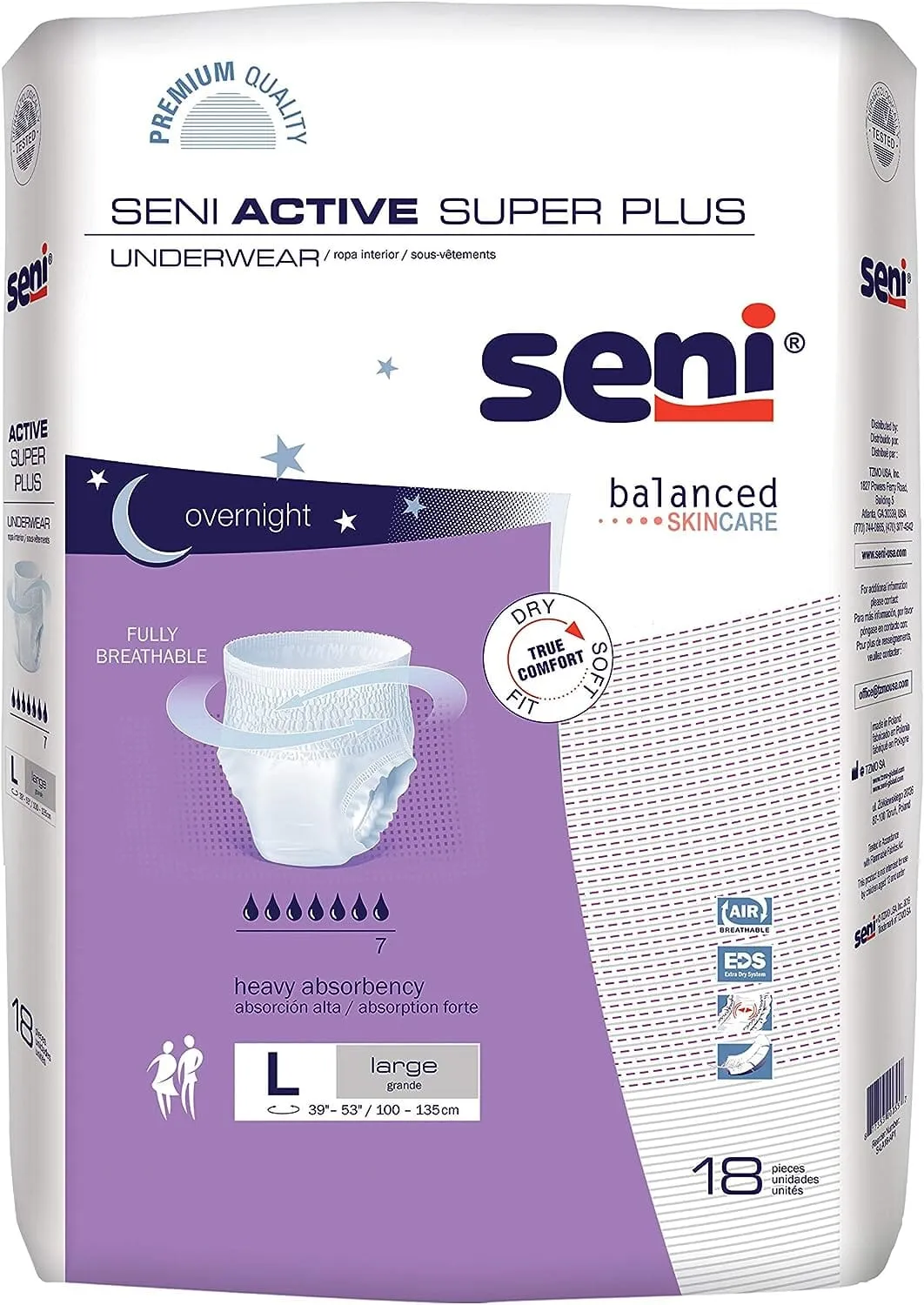 Seni Active Super Plus Protective Underwear - Heavy Absorbency