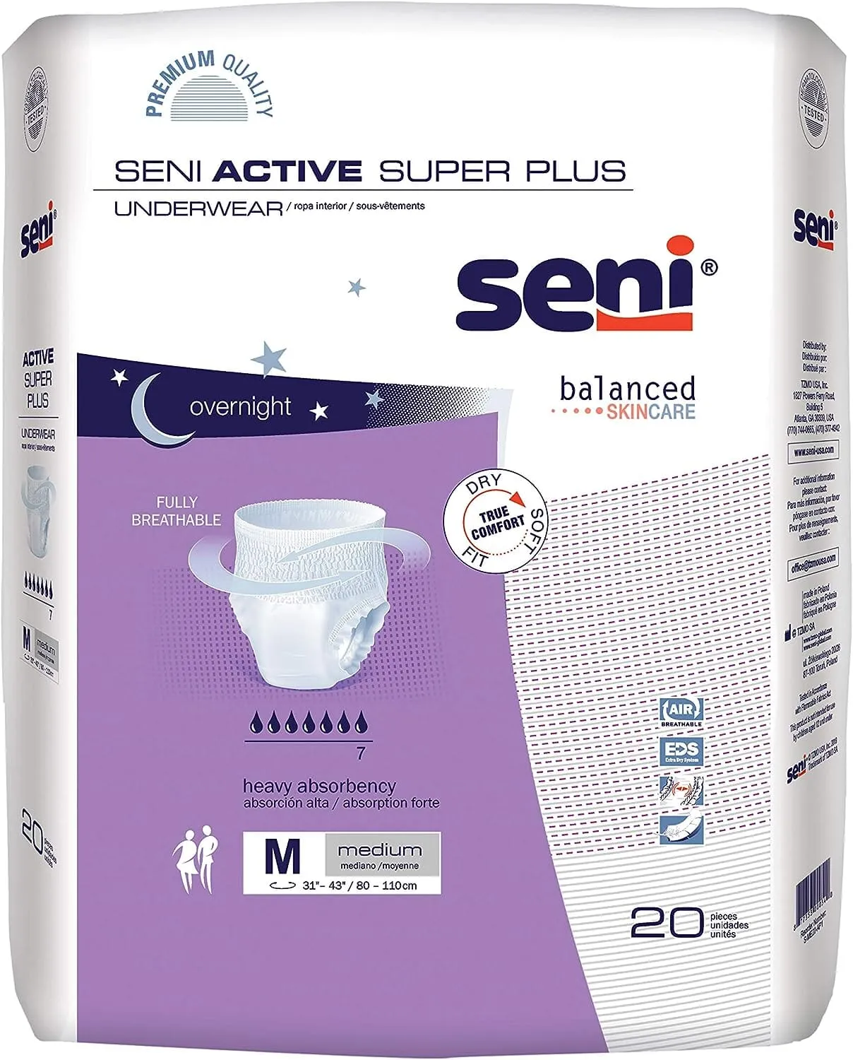 Seni Active Super Plus Protective Underwear - Heavy Absorbency