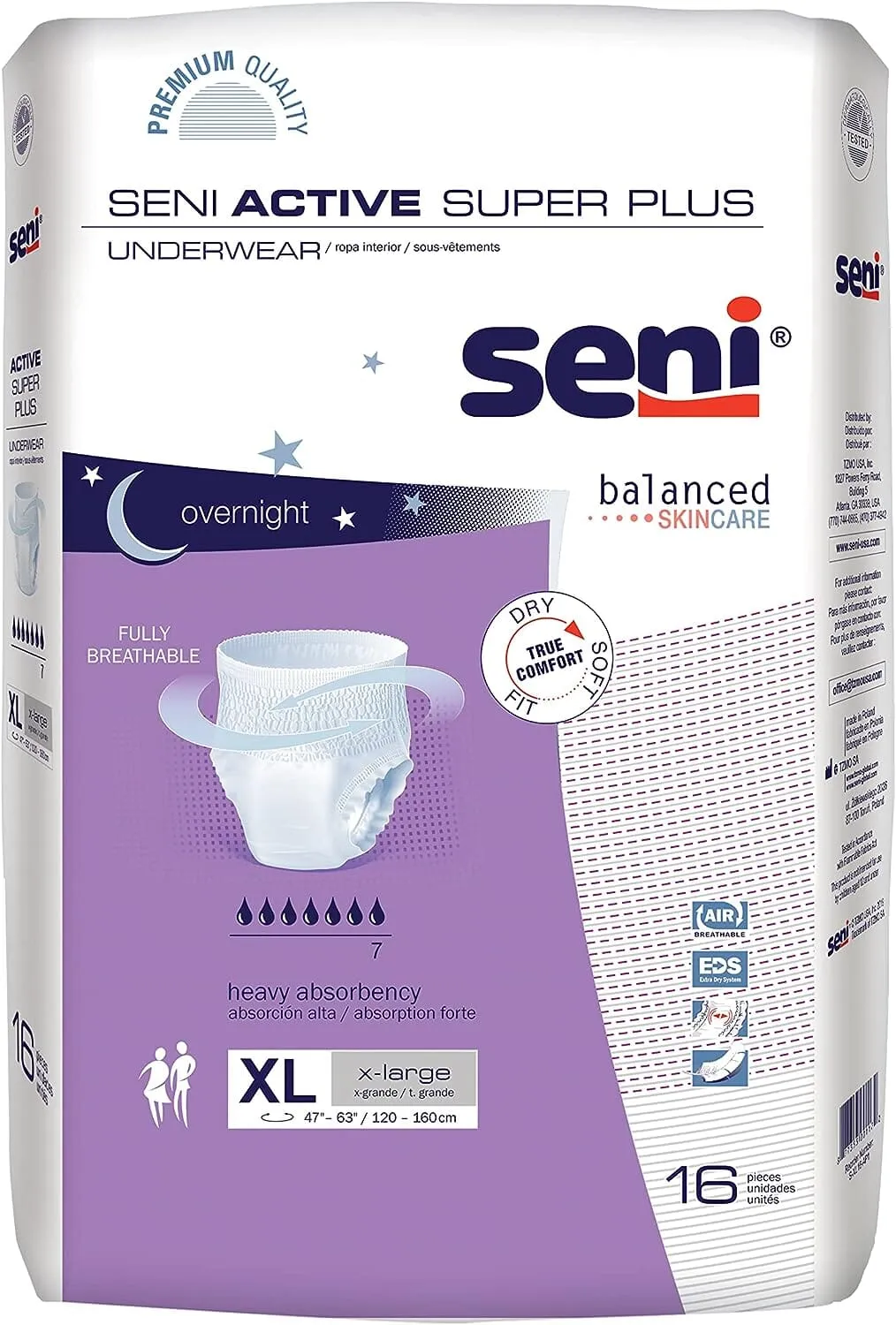 Seni Active Super Plus Protective Underwear - Heavy Absorbency