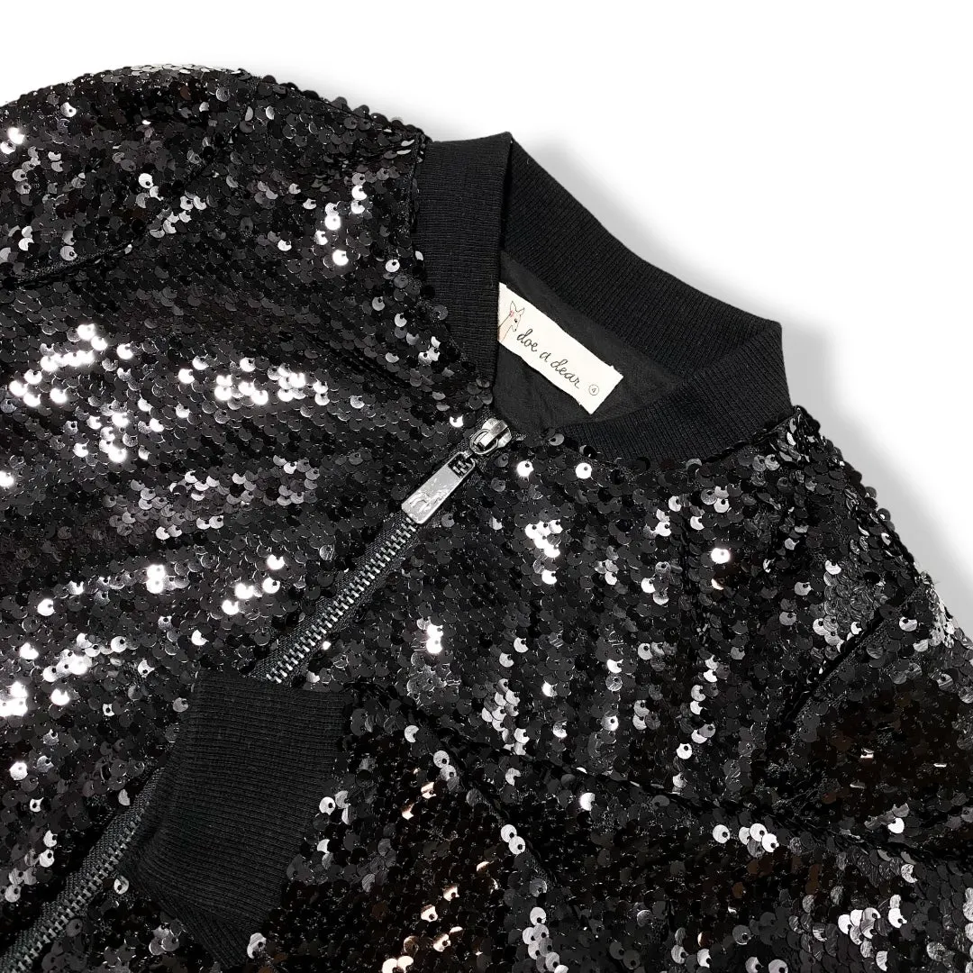 Sequin Bomber Jacket