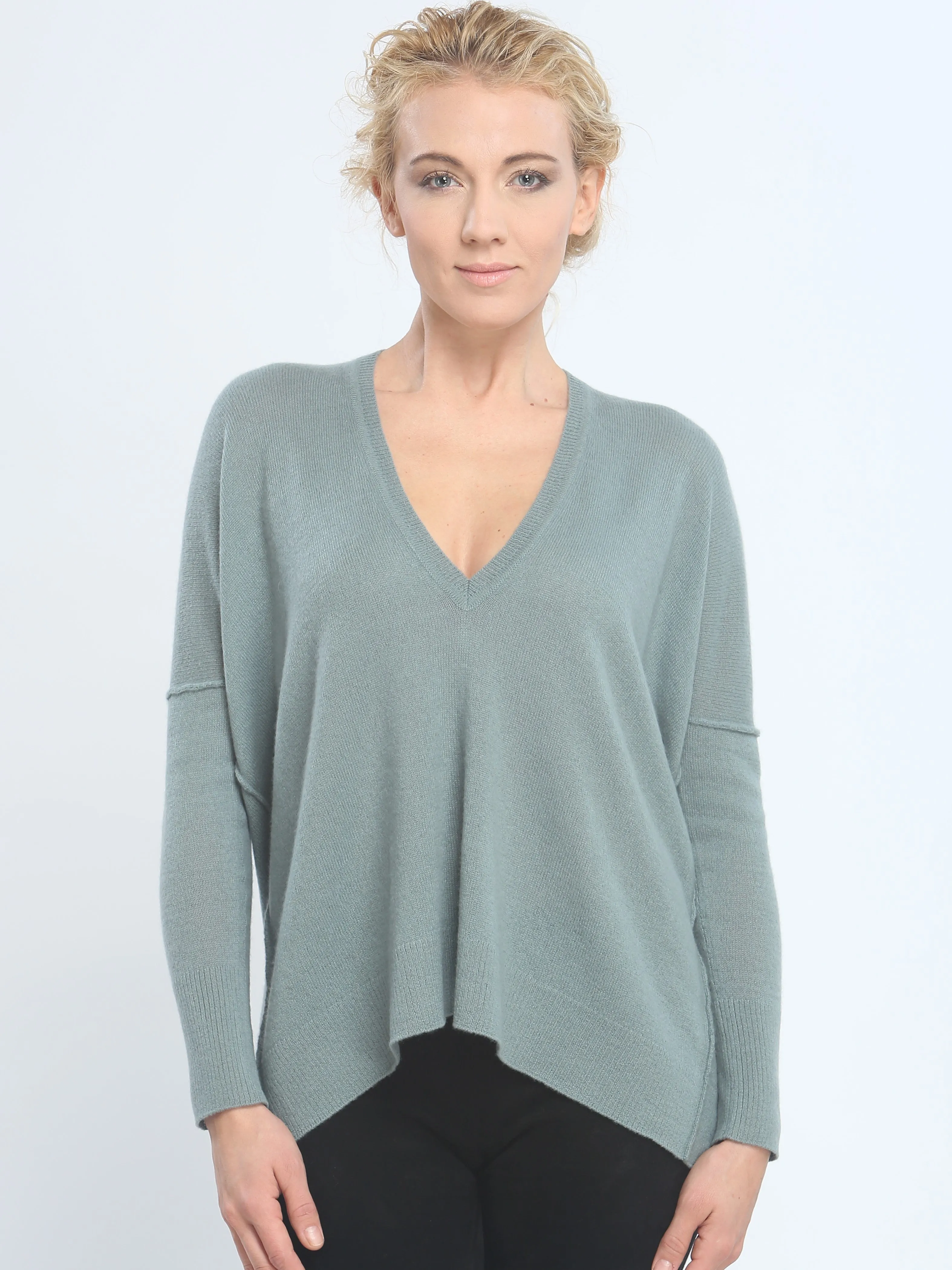 Slouchy V Neck Pullover