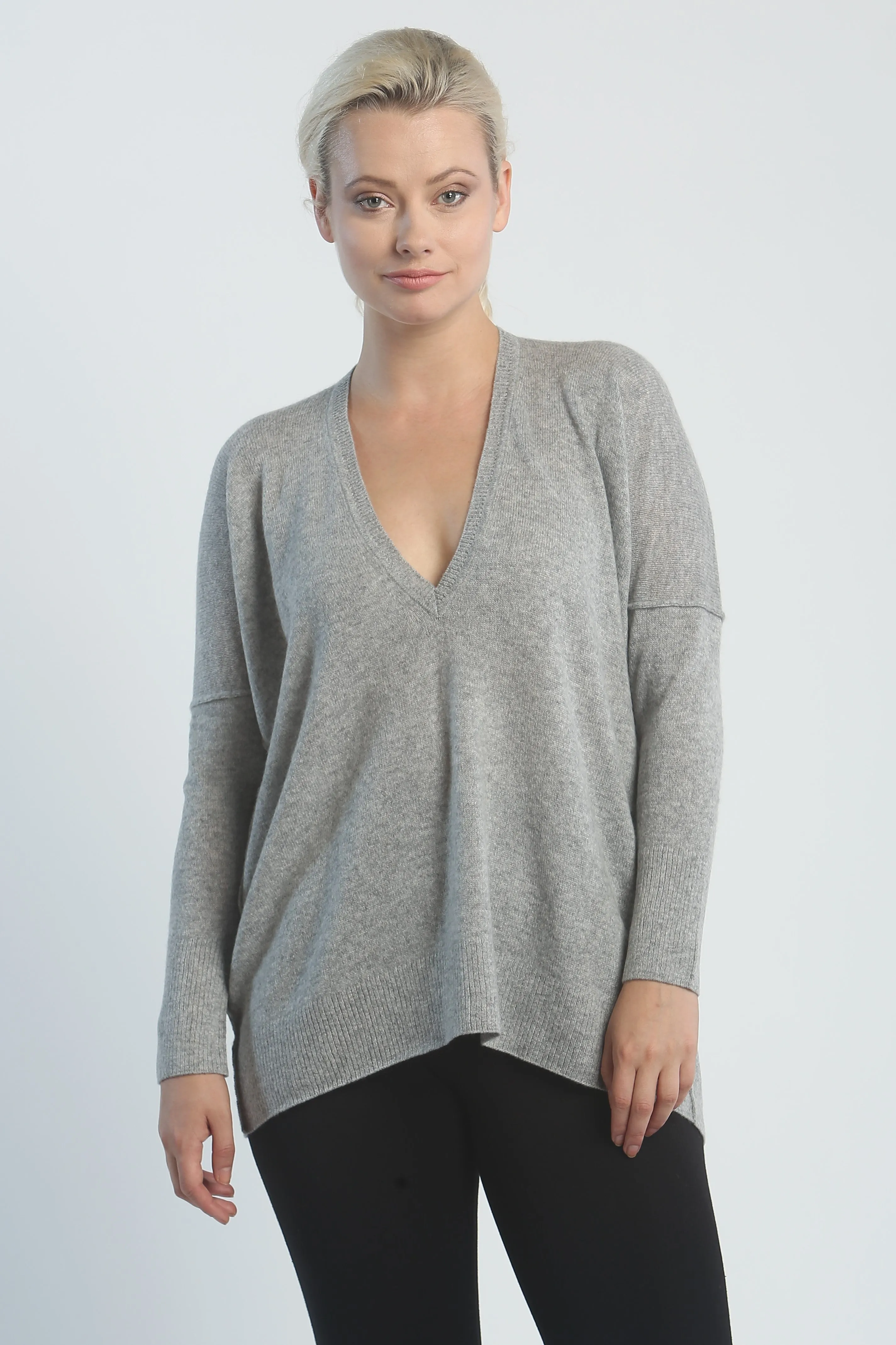 Slouchy V Neck Pullover