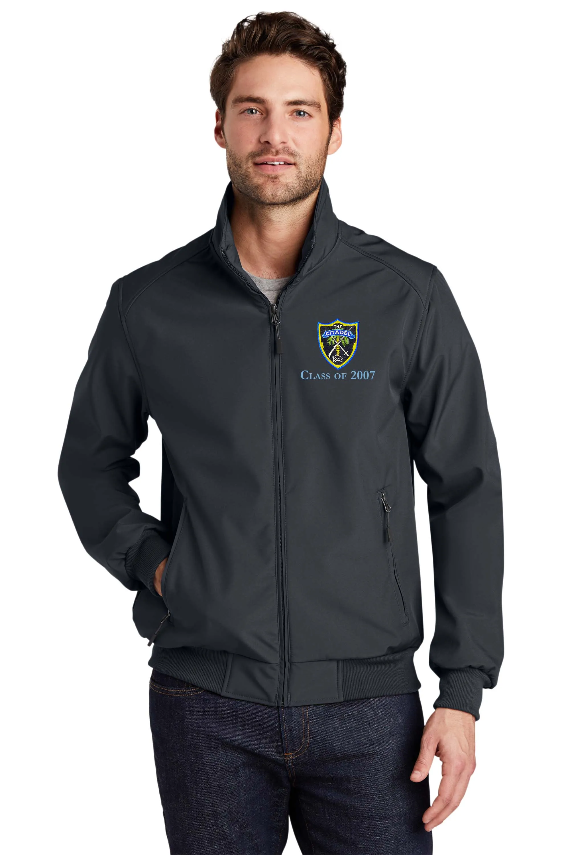 The Citadel Shield Class of 2007 Soft Shell Bomber Jacket