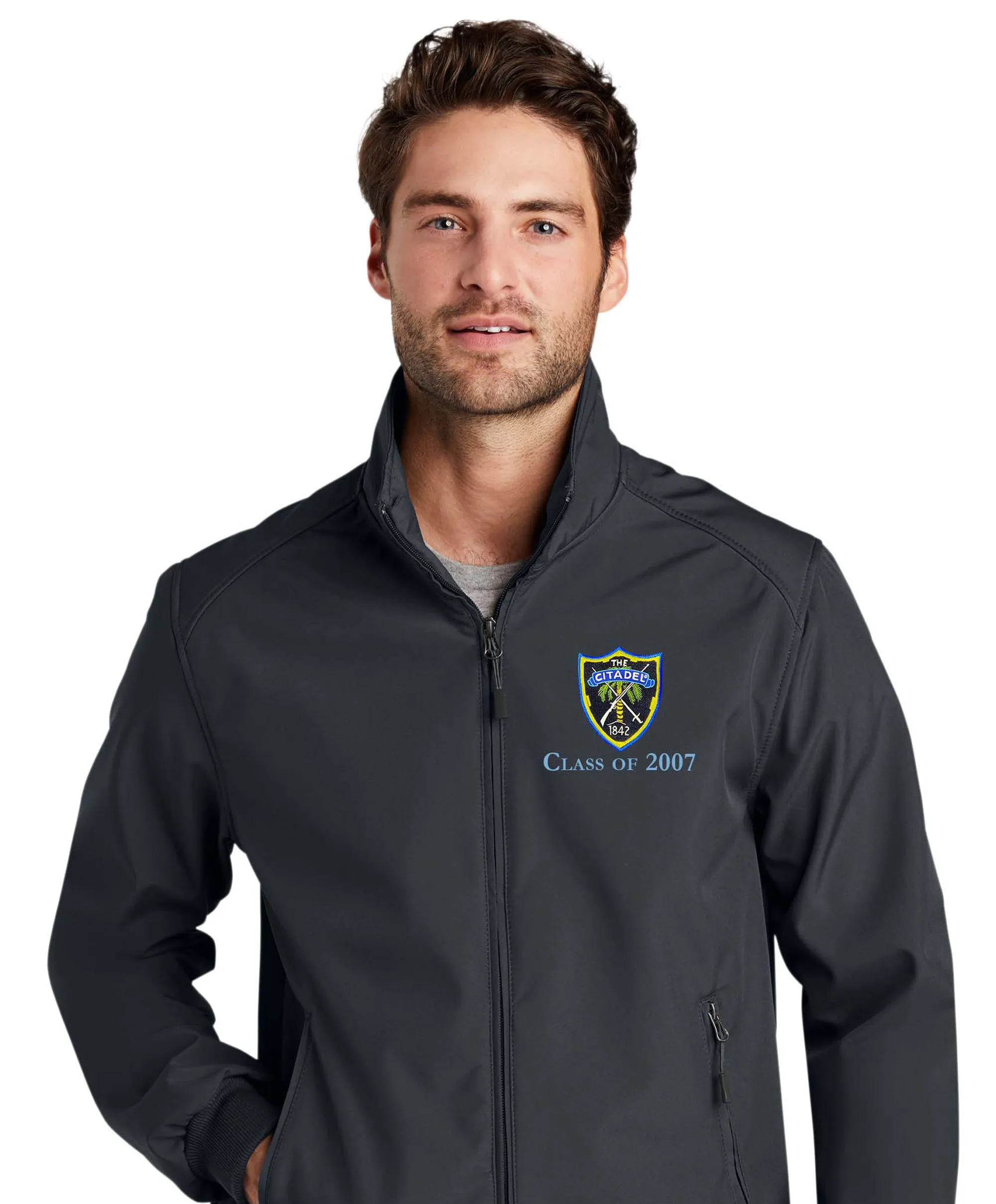 The Citadel Shield Class of 2007 Soft Shell Bomber Jacket