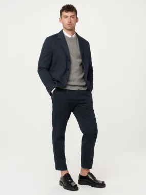 The Jamie Pleated Chino Pant in Deep Blue