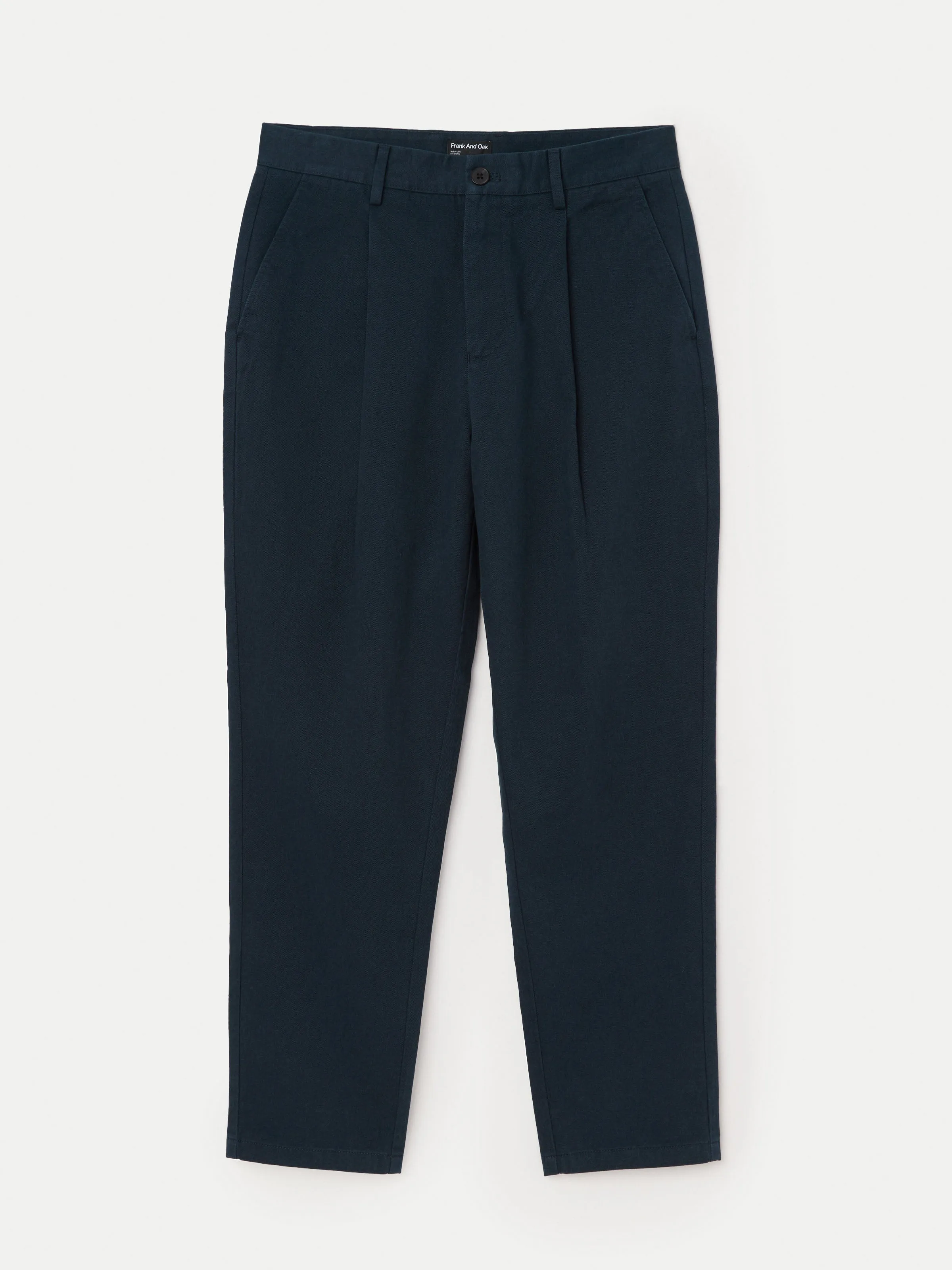 The Jamie Pleated Chino Pant in Deep Blue