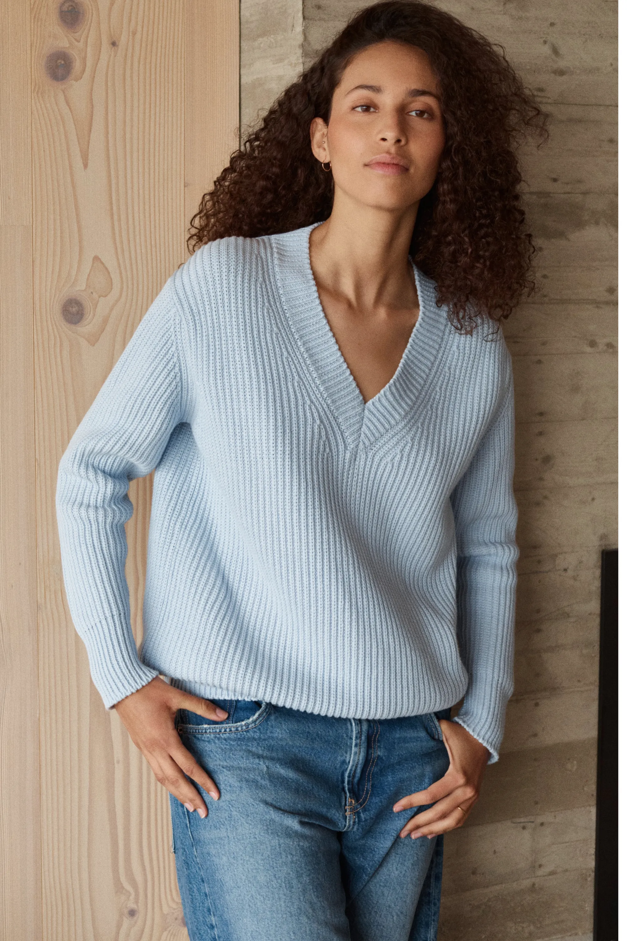 The SLOUCHY HEIRLOOM V - Organic Cotton & Wool blend