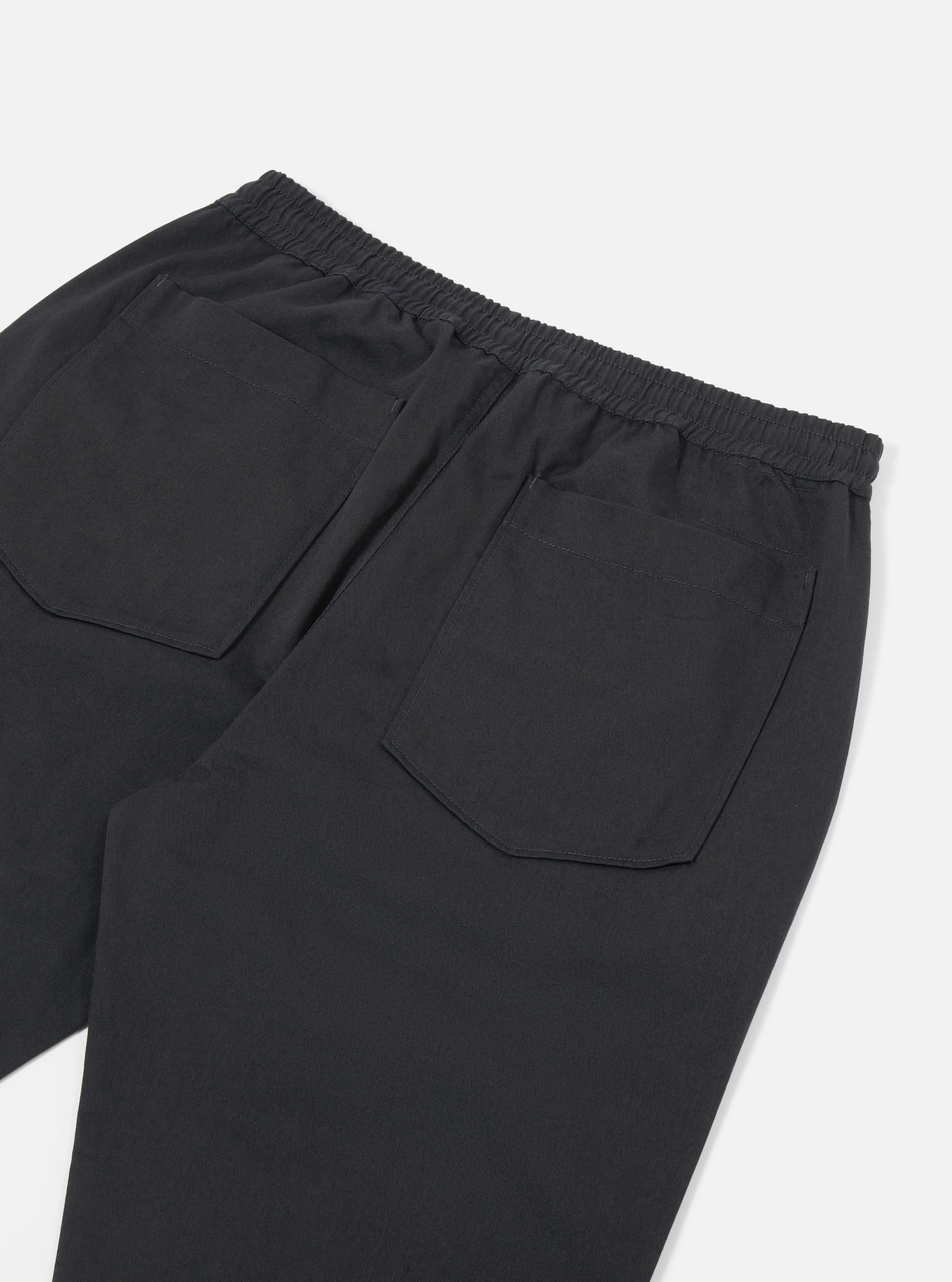 Universal Works Hi Water Trouser in Black Twill