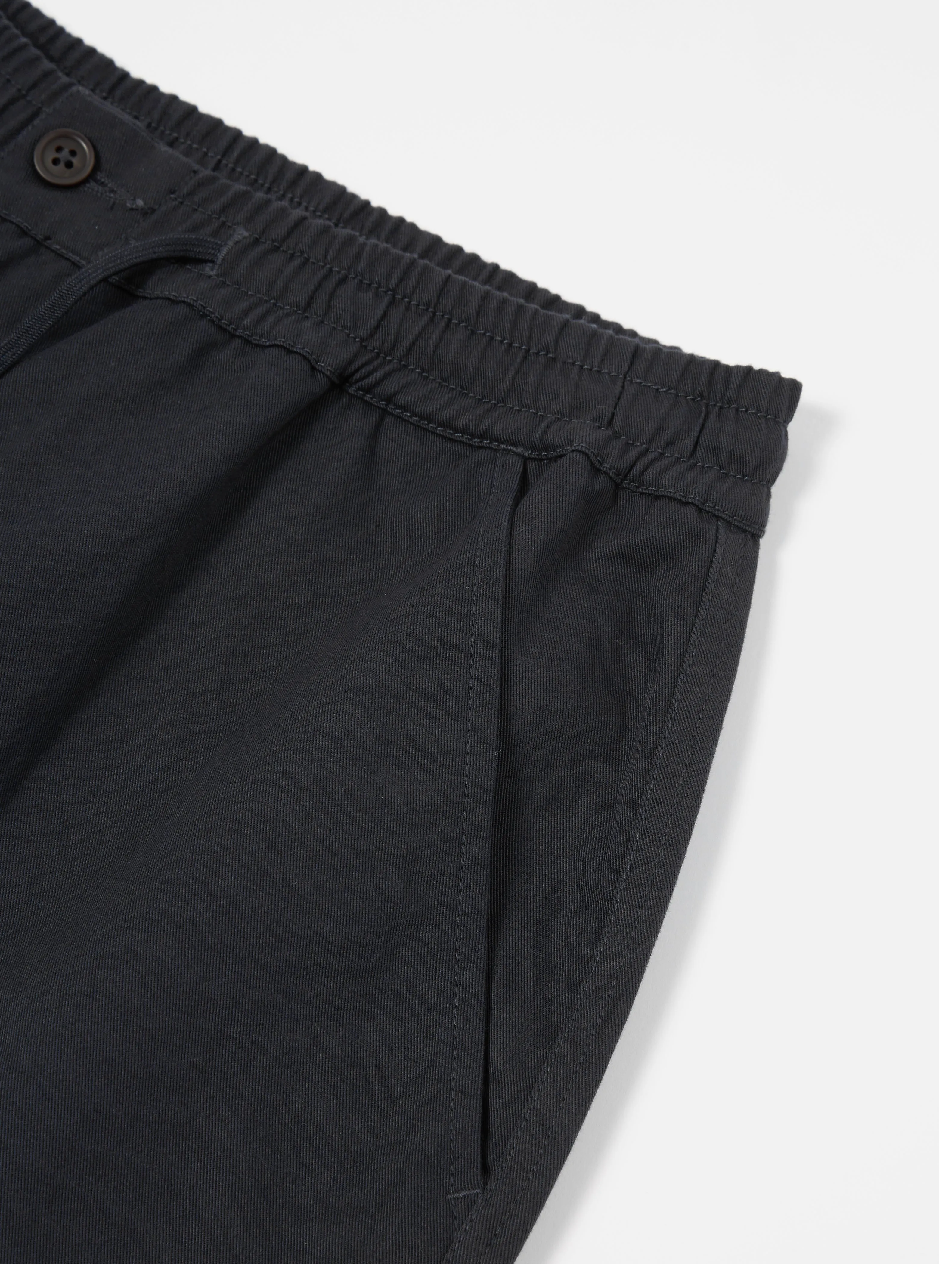 Universal Works Hi Water Trouser in Black Twill