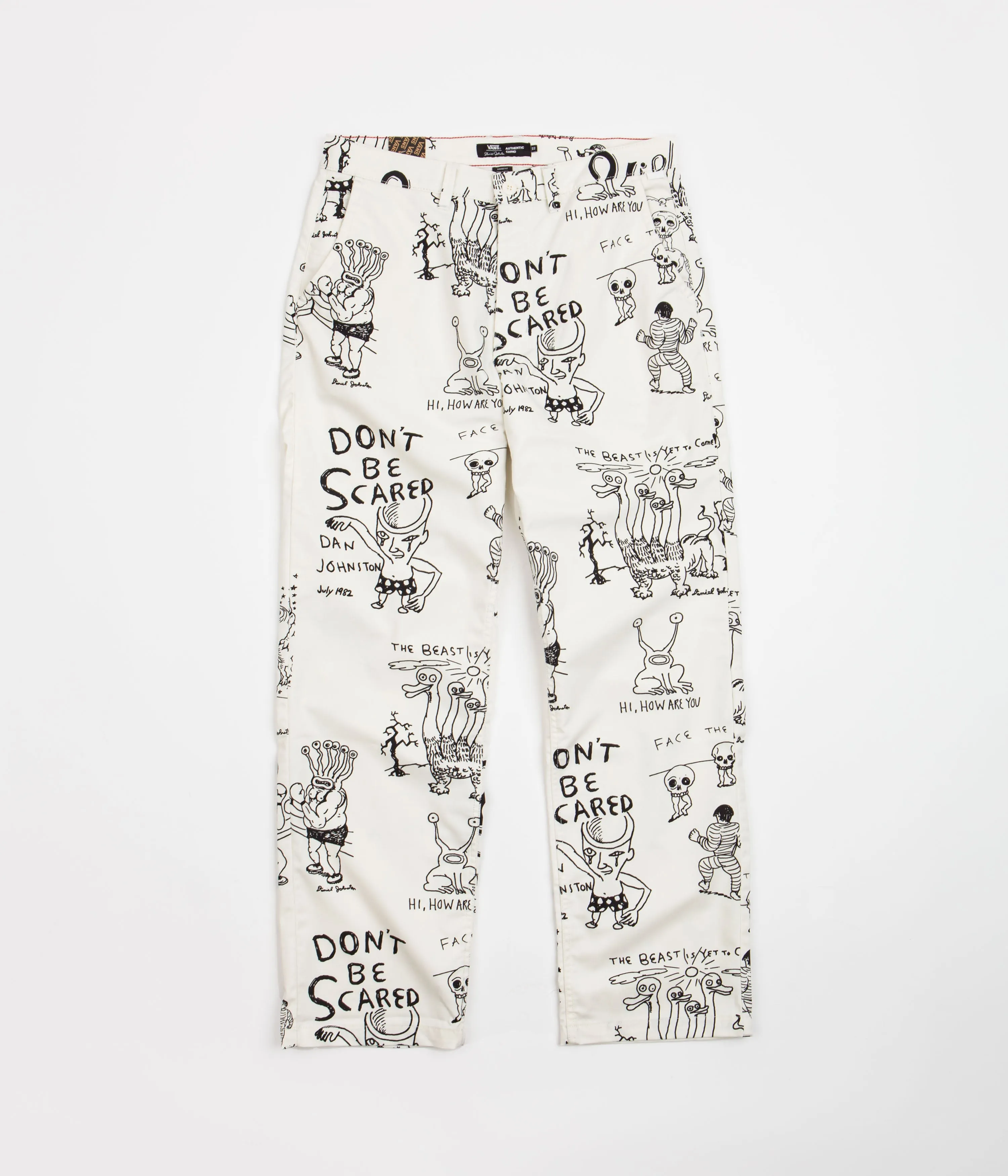 Vans x Daniel Johnston Authentic Chino Pants - Antique White