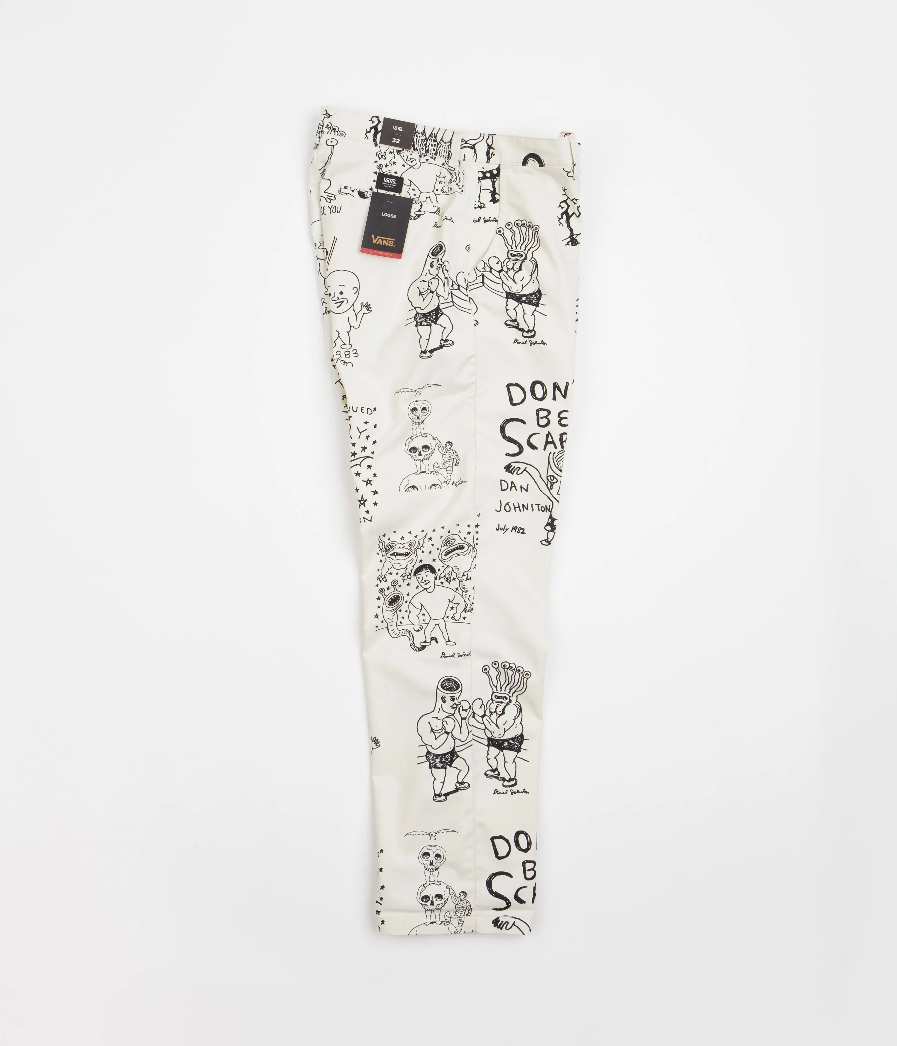 Vans x Daniel Johnston Authentic Chino Pants - Antique White