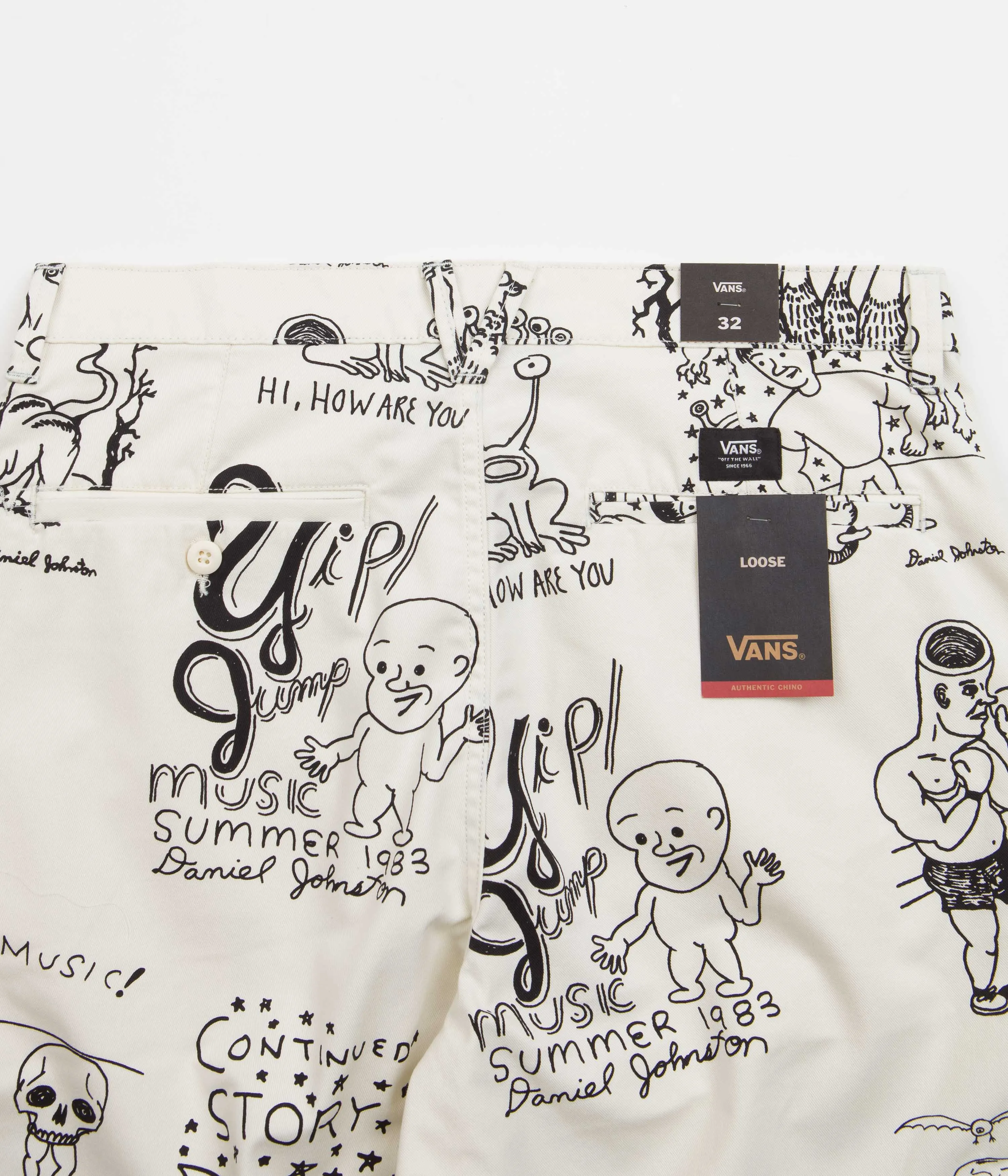 Vans x Daniel Johnston Authentic Chino Pants - Antique White