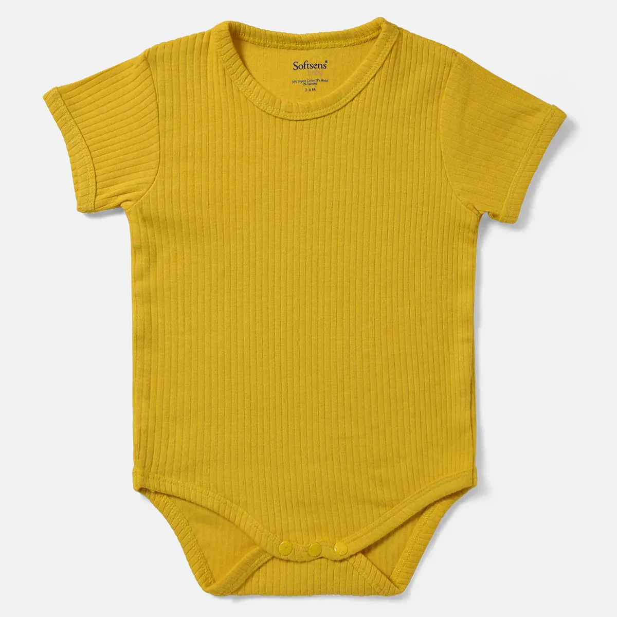 Warm Mustard Ribbed Bodysuit