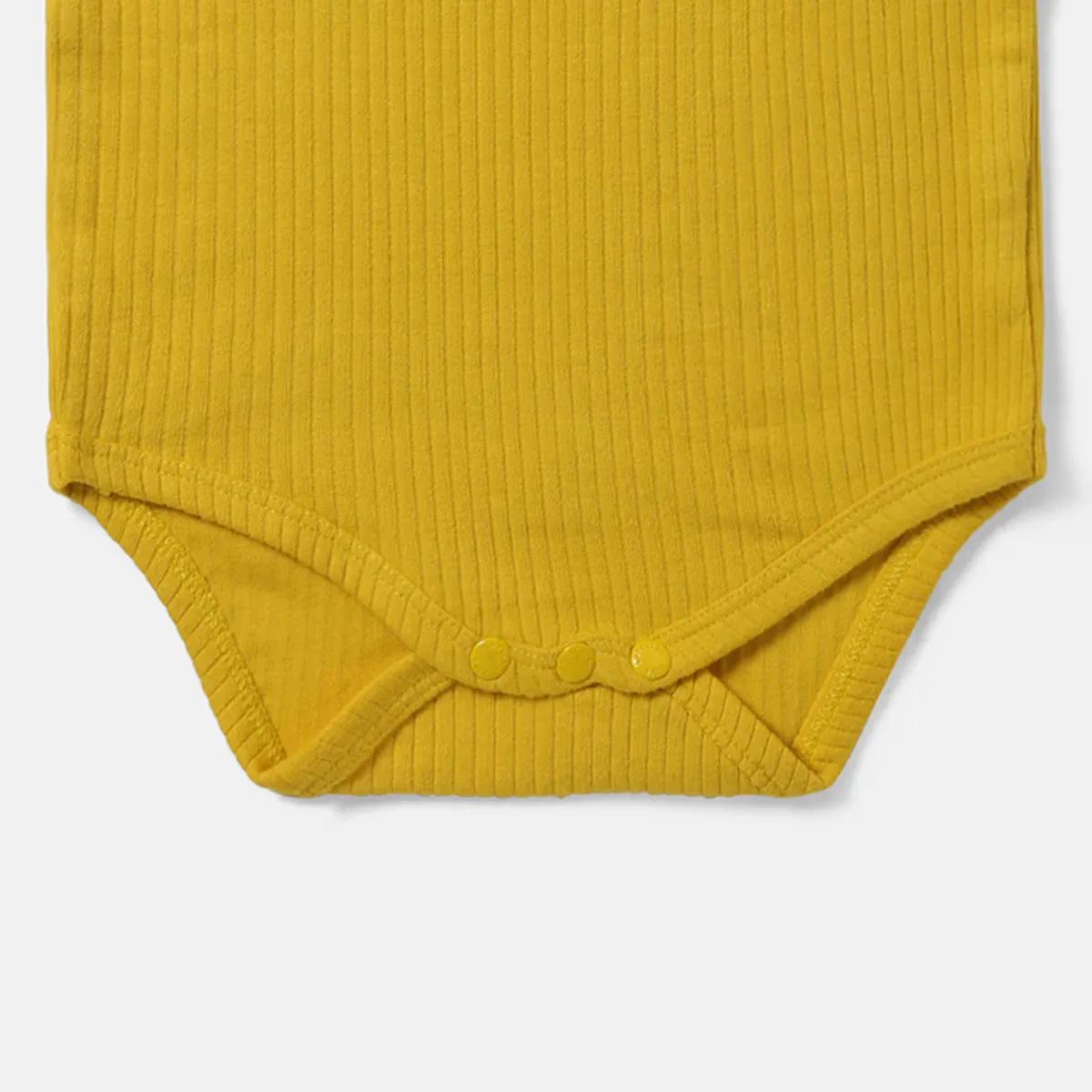 Warm Mustard Ribbed Bodysuit