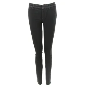 Wax Coated Skinny Jean - Black