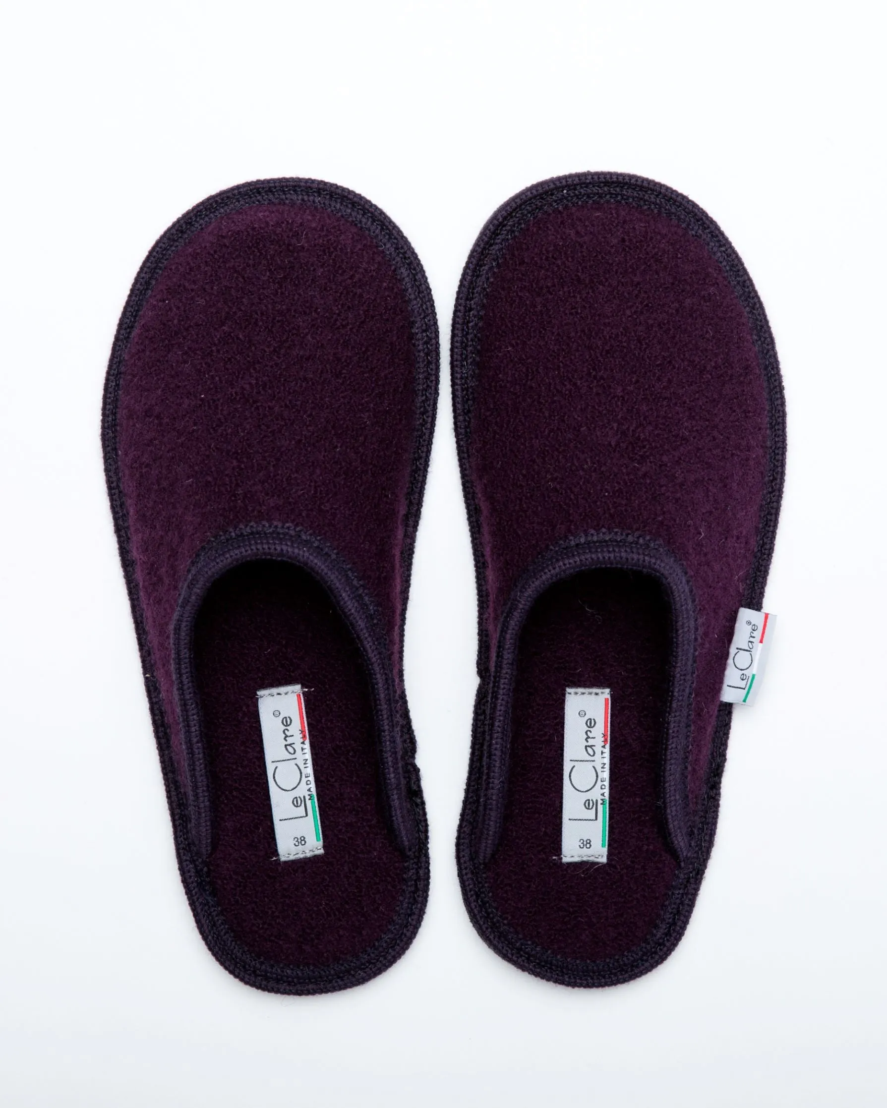 Women's Boiled Wool Stella Slipper Plum