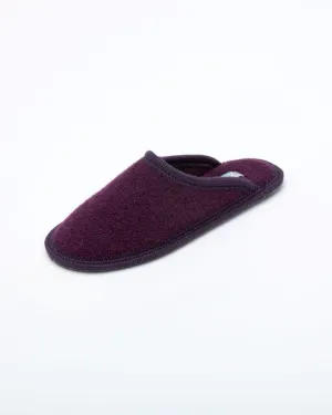 Women's Boiled Wool Stella Slipper Plum