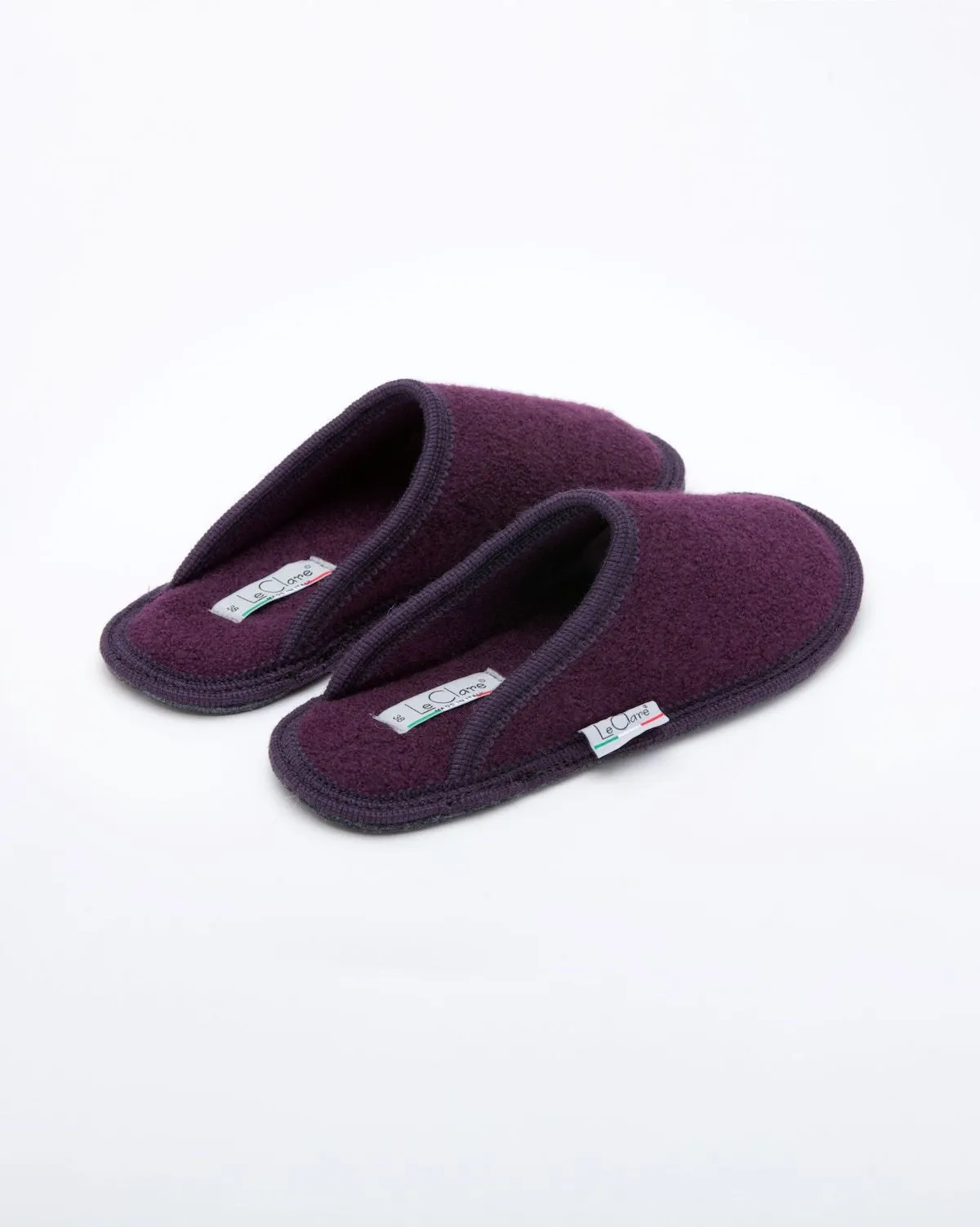 Women's Boiled Wool Stella Slipper Plum