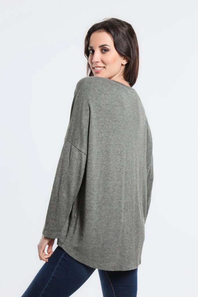 Wynona V Neck Sweater (BQ305)