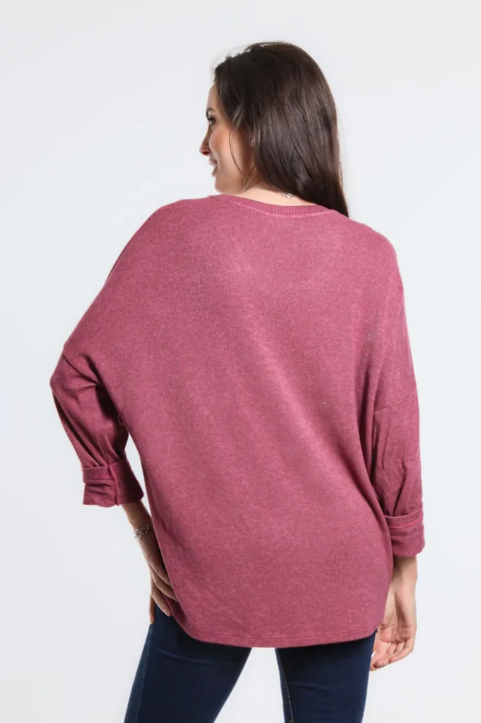 Wynona V Neck Sweater (BQ305)