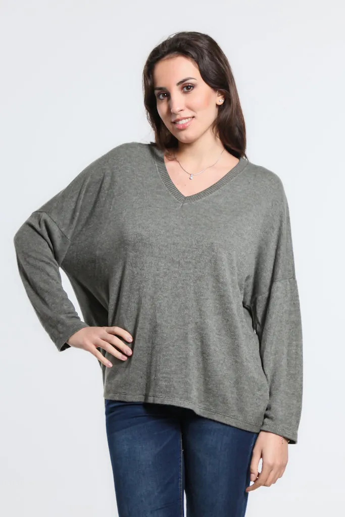 Wynona V Neck Sweater (BQ305)