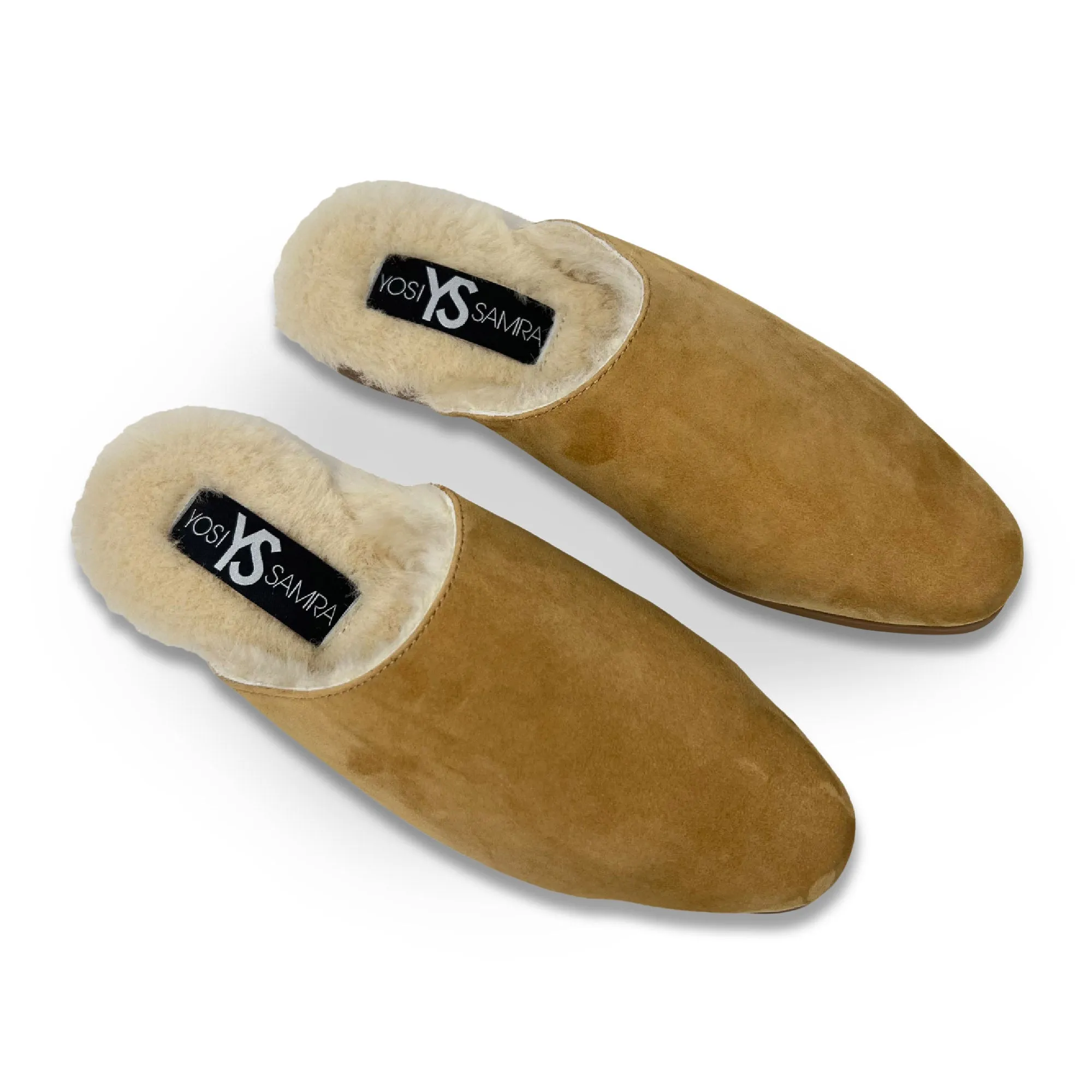 Zoe Slipper Mule in Whiskey Suede